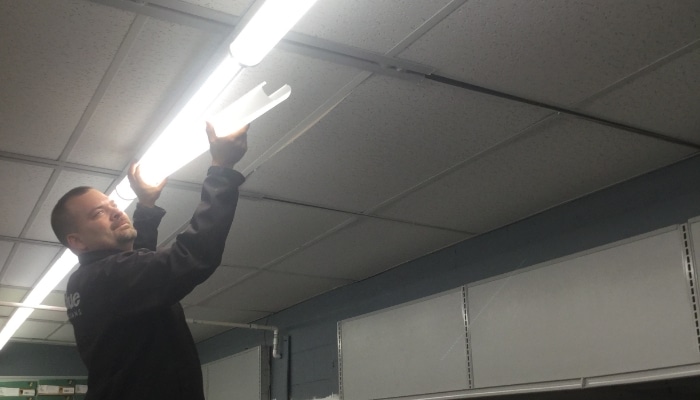 Tech Repairing Light Office Building