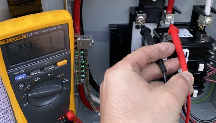 Volt Tester With Electrical Panel Volt Tester With Electrical Panel